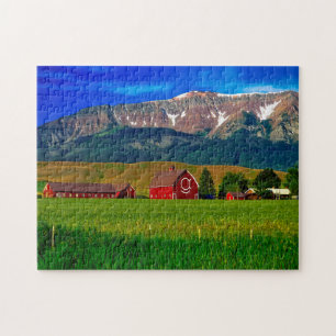 Oregon Farm Buildings. Jigsaw Puzzle