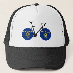 Oregon Flag Cycling Trucker Hat