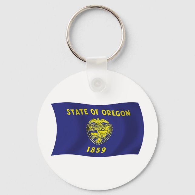 Oregon Flag Keychain (Front)
