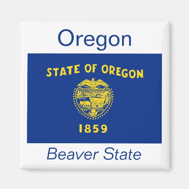 Oregon Flag Magnet (Front)