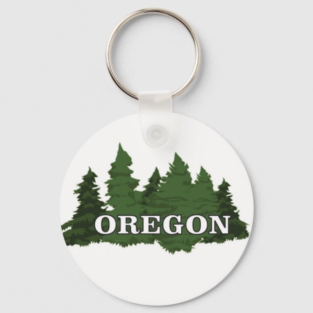 Oregon Forest Key Ring (Front)
