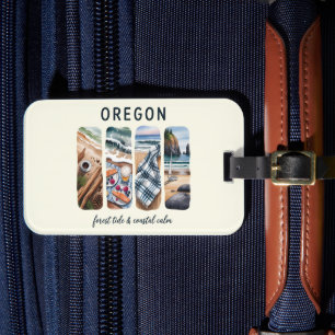 Oregon - Forest Tide & Coastal Calm Luggage Tag