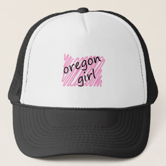 Oregon Girl with Scribbled Oregon Map Trucker Hat
