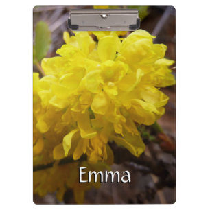 Oregon Grape Flowers Yellow Wildflowers Clipboard