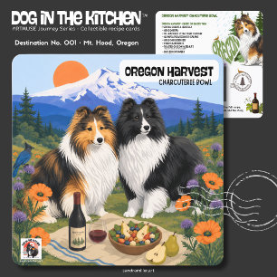 OREGON HARVEST Art Muse Recipe -Sheltie Card