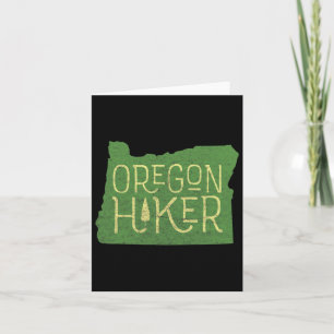 Oregon Hiker Outdoors Clic Retro Hiking Adventure Card