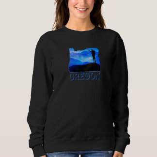Oregon Hiking Hike The Beaver State Souvenir Backp Sweatshirt