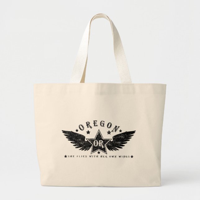 Oregon Large Tote Bag (Front)