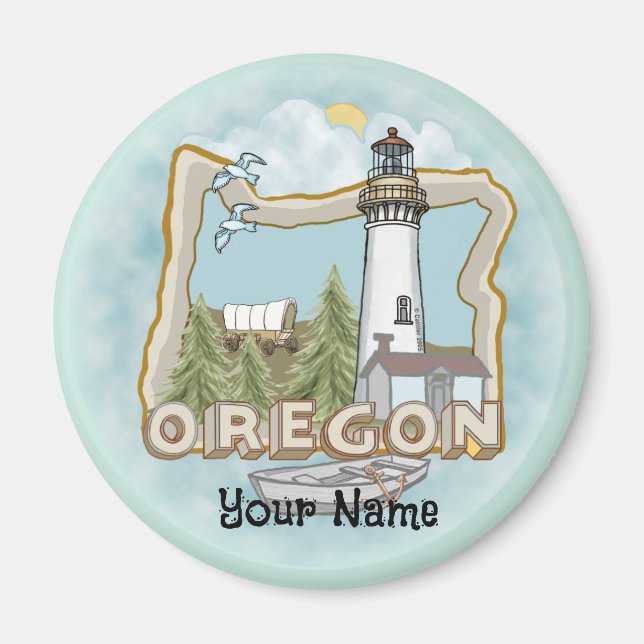 Oregon Lighthouse  Magnet (Front)