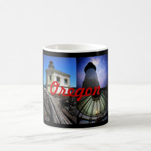 Oregon Lighthouse Montage Mug - Customised