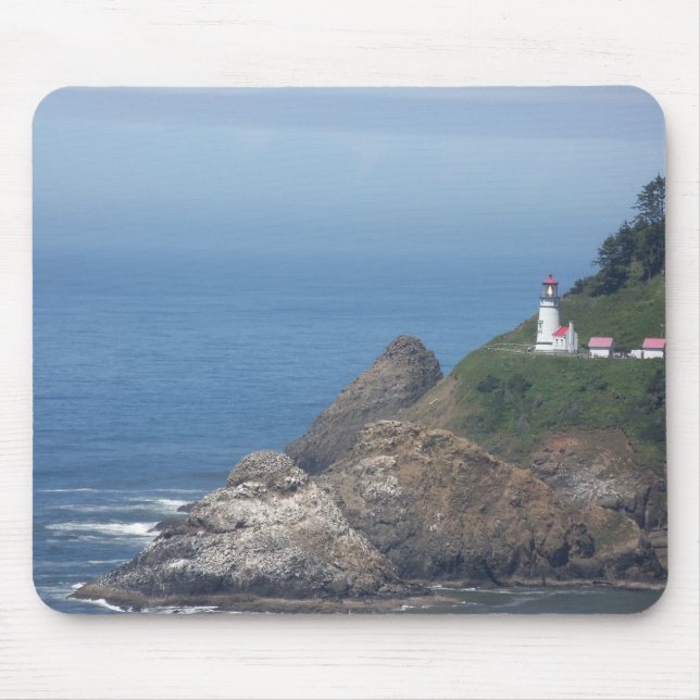 Oregon Lighthouse Mouse Mat (Front)