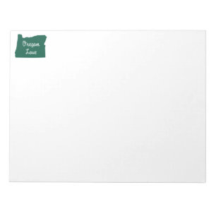 Oregon LOVE Rope Green Notepad