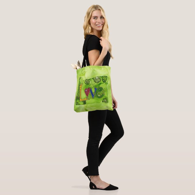 Oregon/Love Tote Bag (On Model)