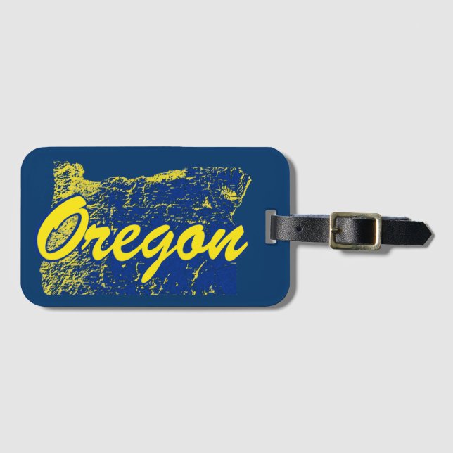 Oregon Luggage Tag (Front Horizontal)