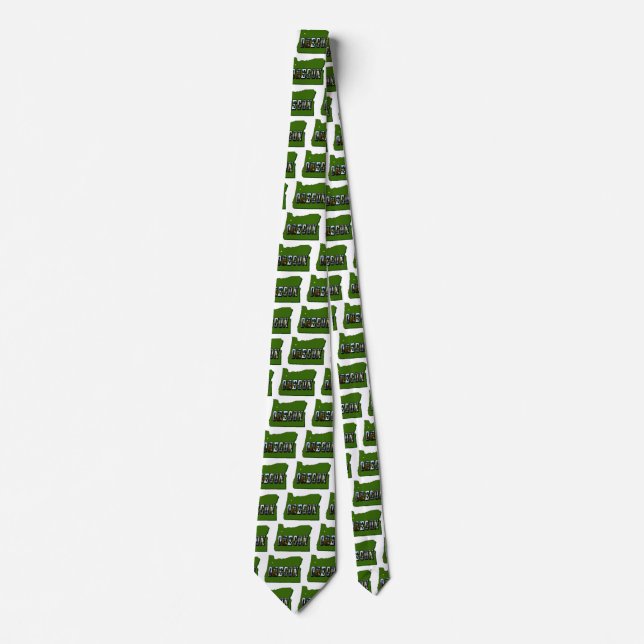 Oregon Map Outline and Picture Text Tie (Front)