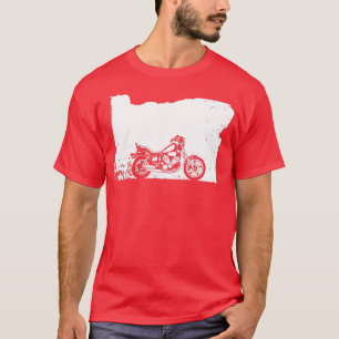 Oregon Motorcycle Shirt Love Cruising Distressed G