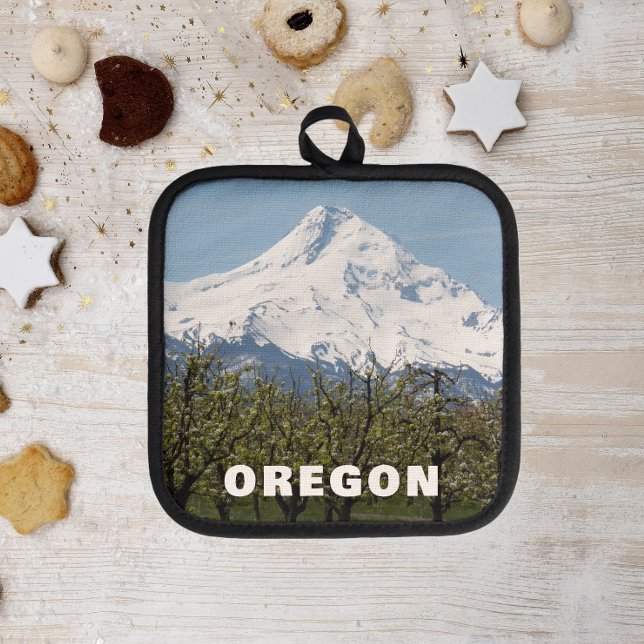 Oregon Mount Hood and Orchards Pot Holder (In Situ Cookies)