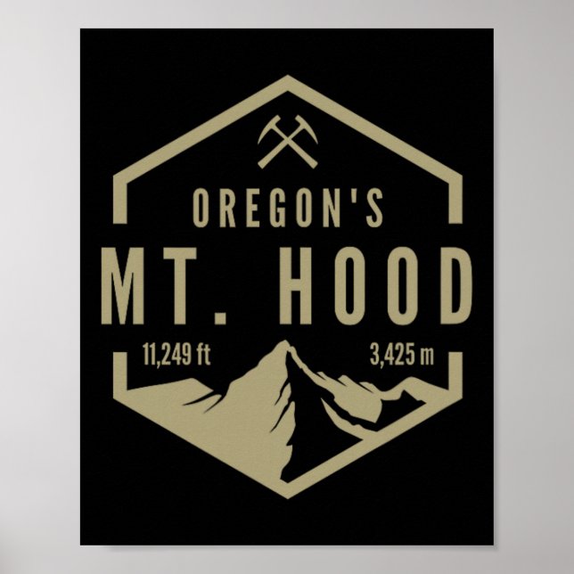 Oregon Mountain Mt. Hood  Poster (Front)