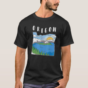 Oregon Mountain Nature Landscape T-Shirt