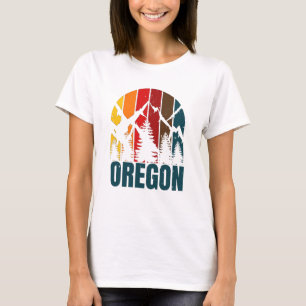 Oregon Mountains Retro Vintage T-Shirt