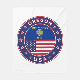 Oregon, Oregon sticker, phone case, tote bag Fleece Blanket
