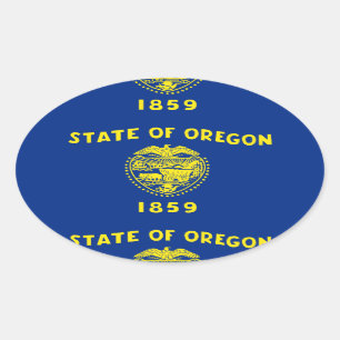 Oregon Oval Sticker