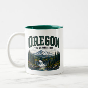 Oregon Pacific Wilderness Journey Two-Tone Coffee Mug