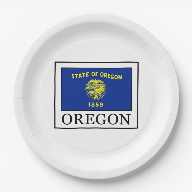 Oregon Paper Plate (Front)