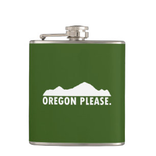 Oregon Please Hip Flask