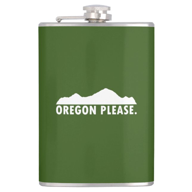 Oregon Please Hip Flask (Front)