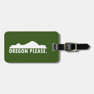 Oregon Please Luggage Tag
