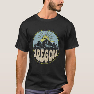 Oregon PNW Vintage Mountains Retro T-Shirt