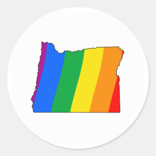 OREGON PRIDE CLASSIC ROUND STICKER