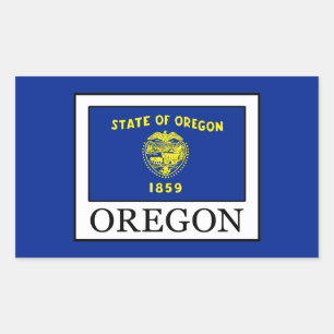 Oregon Rectangular Sticker