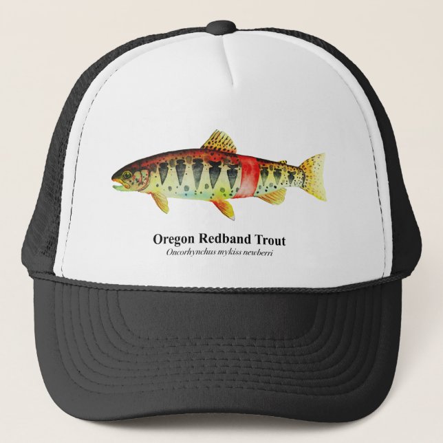 Oregon Redband Trout;  Trucker Hat (Front)
