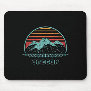 Oregon Retro Mountain Hiking 80s Style Mouse Mat