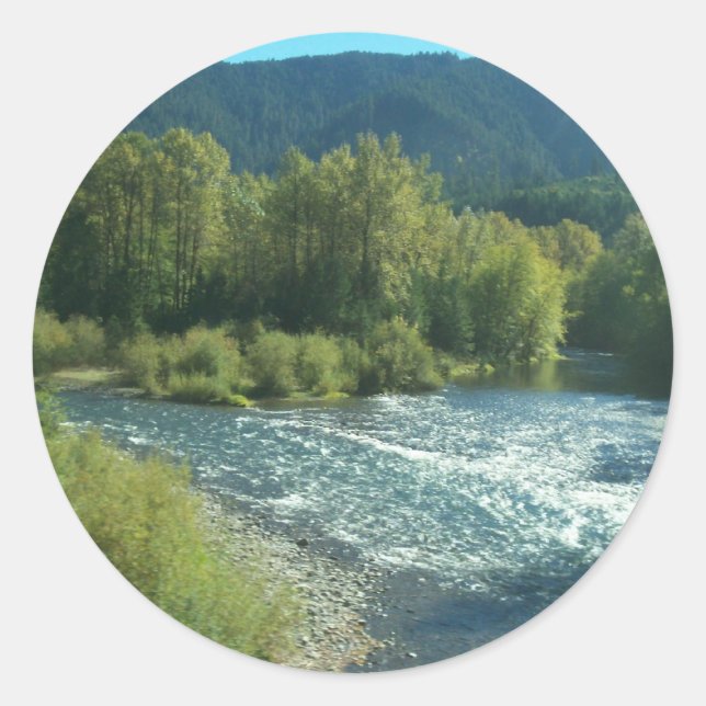 Oregon River Classic Round Sticker (Front)