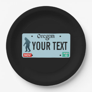 Oregon Sasquatch License Plate