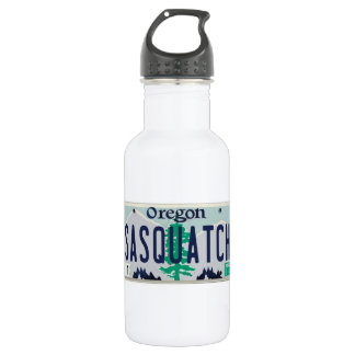 Oregon Sasquatch License Plate 532 Ml Water Bottle
