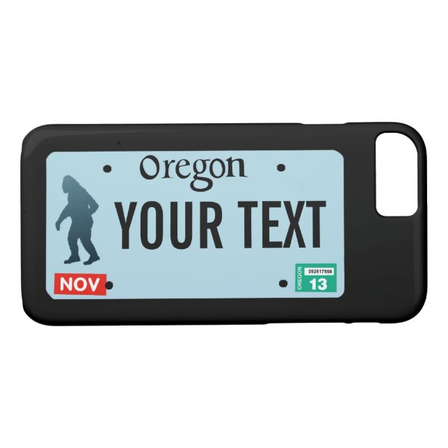 Oregon Sasquatch License Plate Case-Mate iPhone Case (Back (Horizontal))