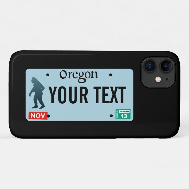 Oregon Sasquatch License Plate Case-Mate iPhone Case (Back (Horizontal))