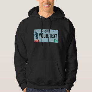 Oregon Sasquatch License Plate Hoodie