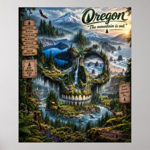 Oregon Skull Art Print State of Mind