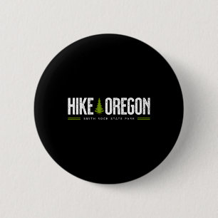 Oregon Smith Rock State Park Hike Tree Retro Graph 6 Cm Round Badge