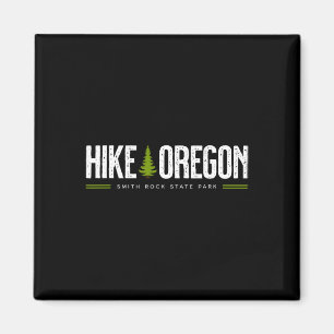Oregon Smith Rock State Park Hike Tree Retro Graph Magnet