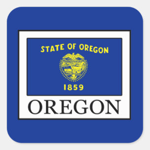 Oregon Square Sticker