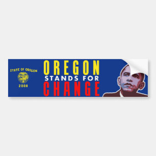 Oregon Stands for Change - Obama Bumper Sticker