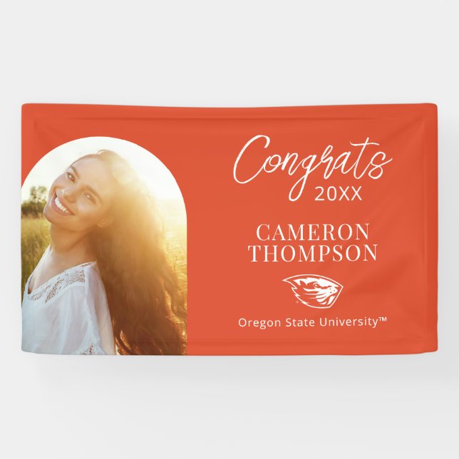 Oregon State Beavers | Beaver Head Banner (Horizontal)