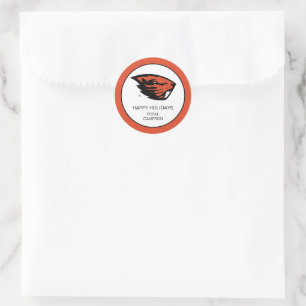 Oregon State Beavers Beaver Head Classic Round Sticker