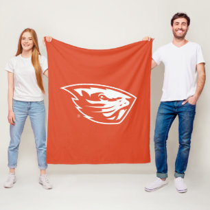 Oregon State Beavers Beaver Head Fleece Blanket